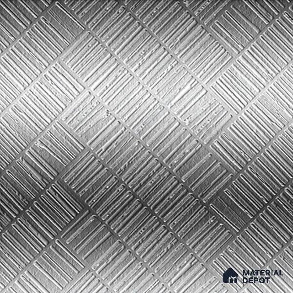 Highlighter Tiles  Tile TL 07255 D Roxy 8002 GLM (Silver) 1 ft x 1 ft Ceramic Matte Finish - 9 mm  | 2 mm Spacer is Mandatory (Sample)